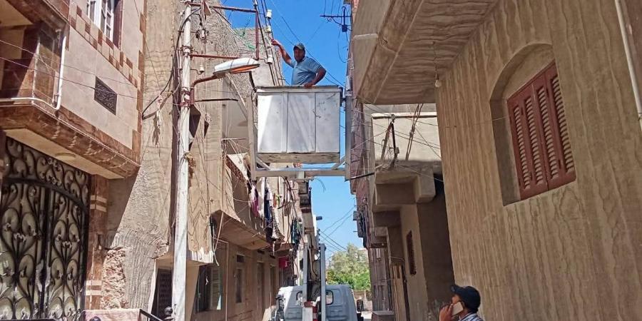 رفع كفاءة وصيانه الانارة العامة بمدينة بلطيم